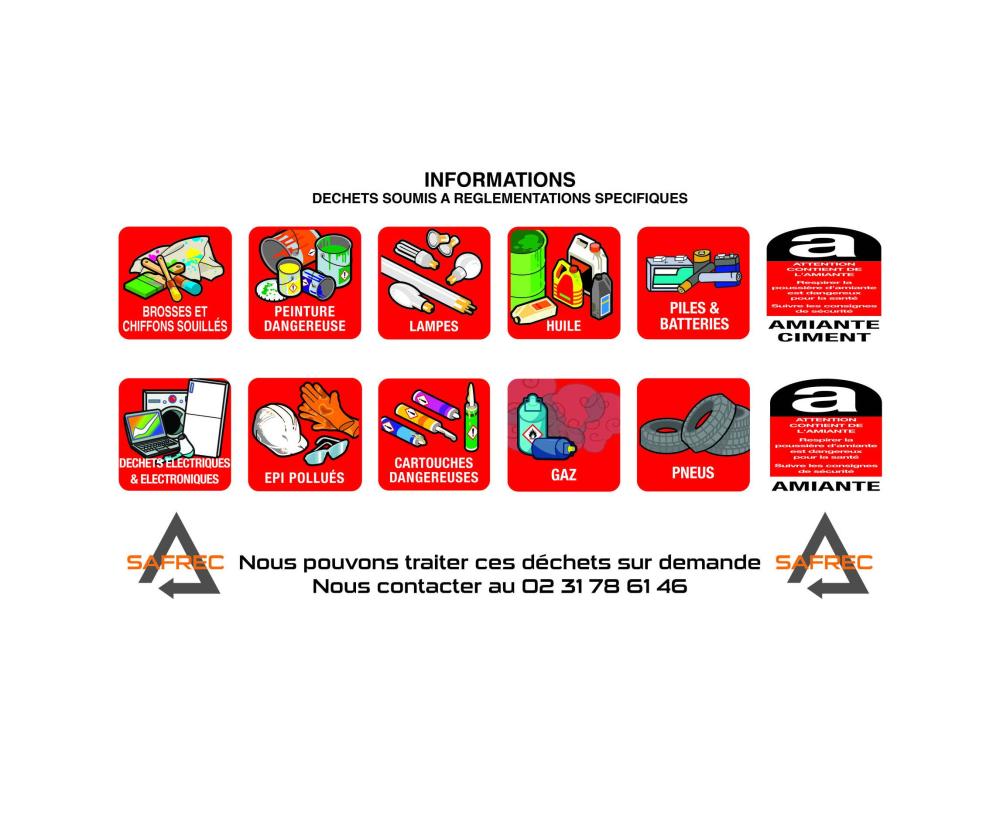 Déchets soumis à réglementations spécifiques